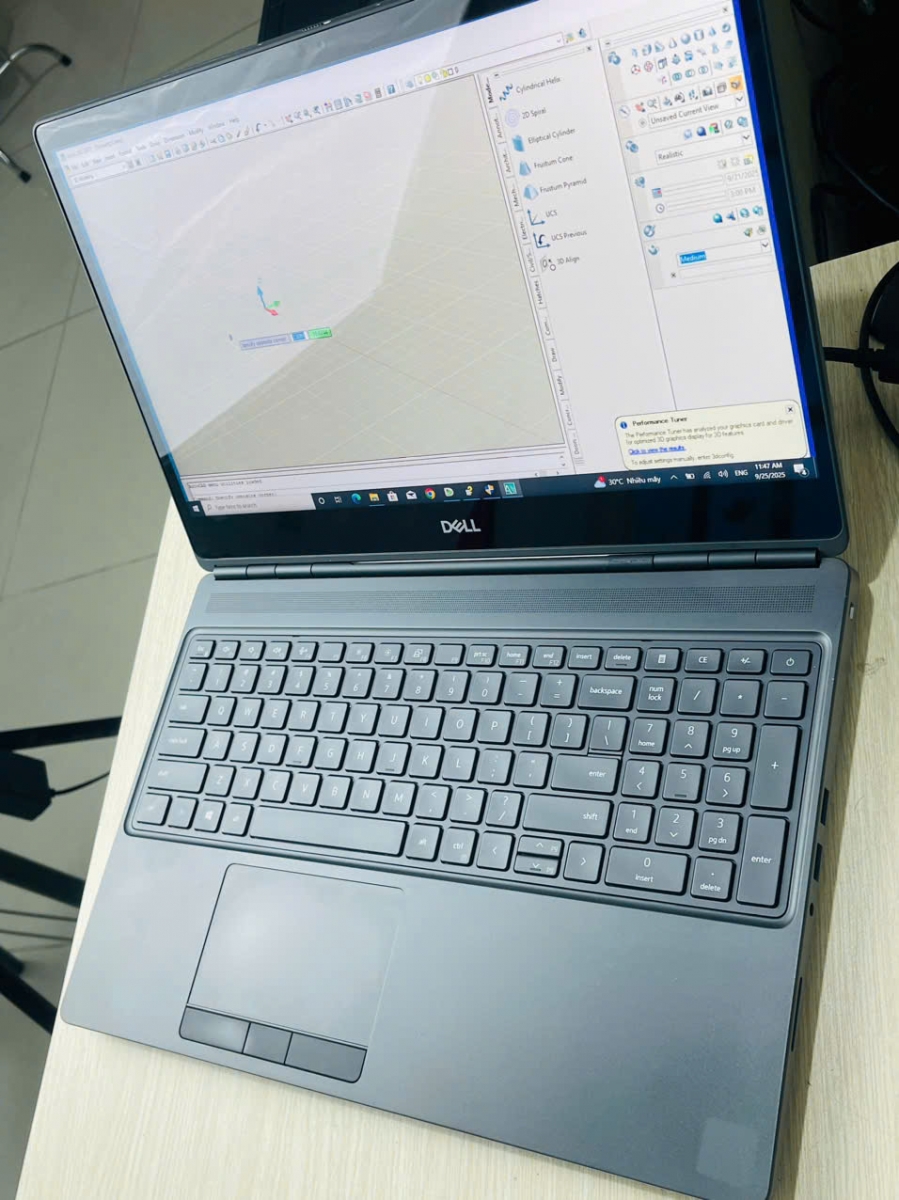 Laptop Dell Precision 7550 Core i7-10875H RAM 16GB SSD 512GB NVME VGA T1000 4GB Màn hình 15.6″ FHD IPS